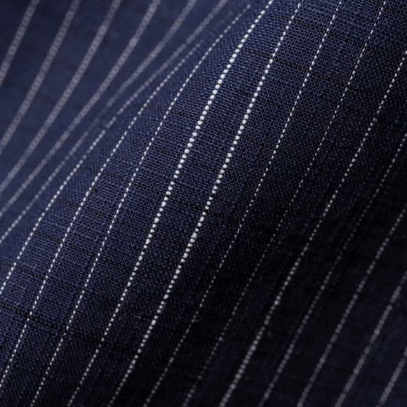 Taylor Stitch SS California in Slubby Navy Stripe - Size 42 - Picture 4 of 11
